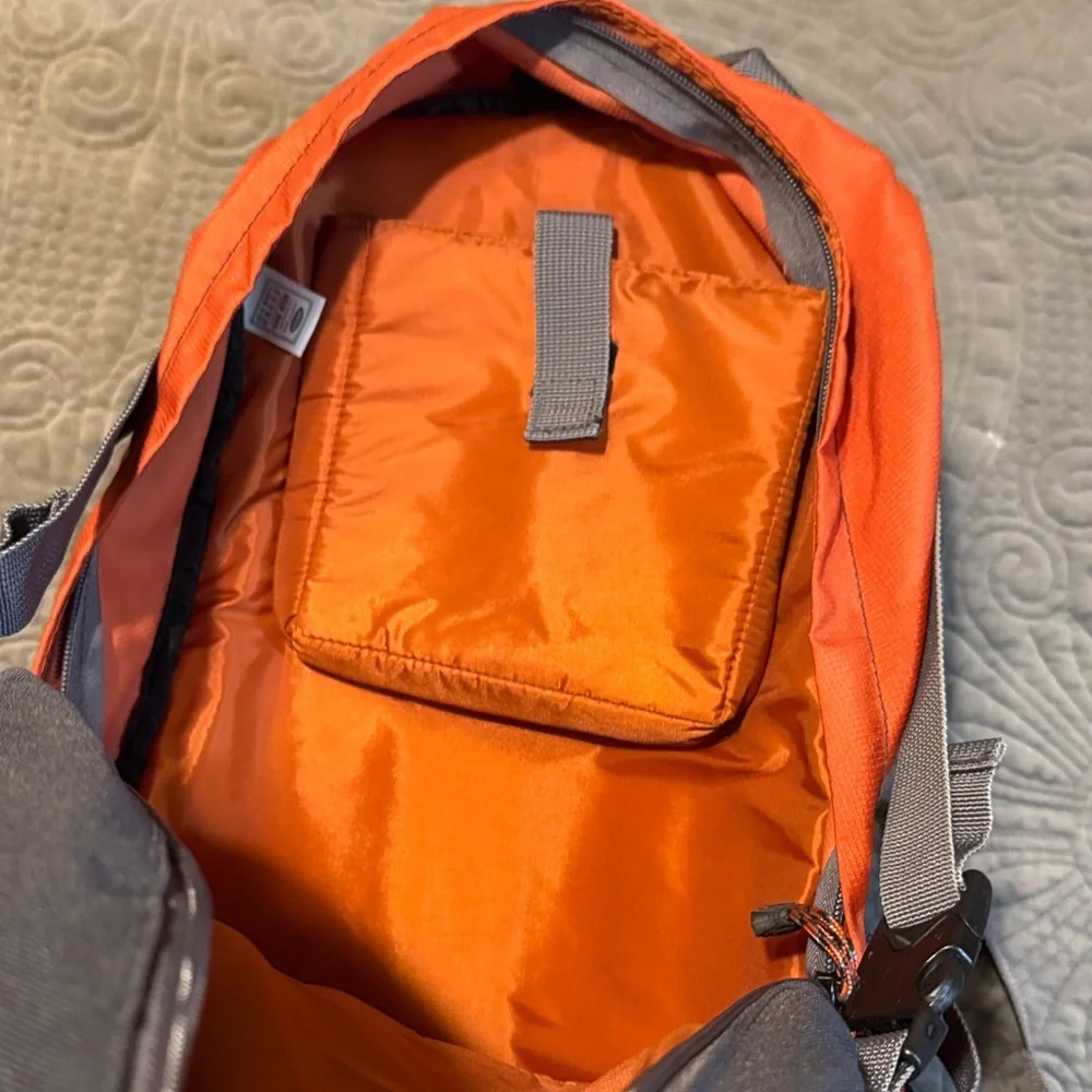 Old Navy Charcoal and Tangerine Backpack